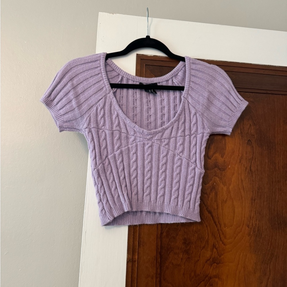 Forever 21 knit purple top. Size small